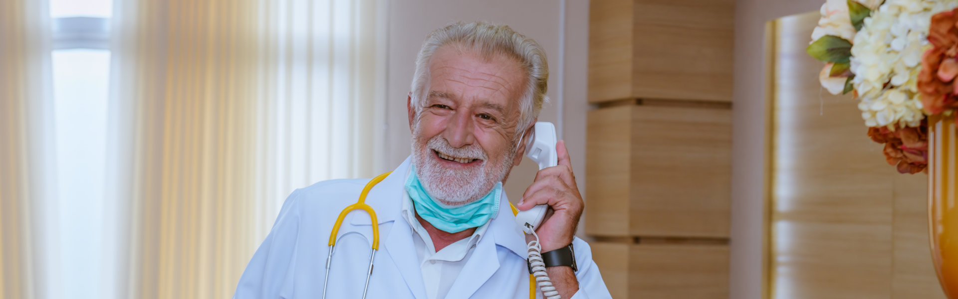 a doctor calling