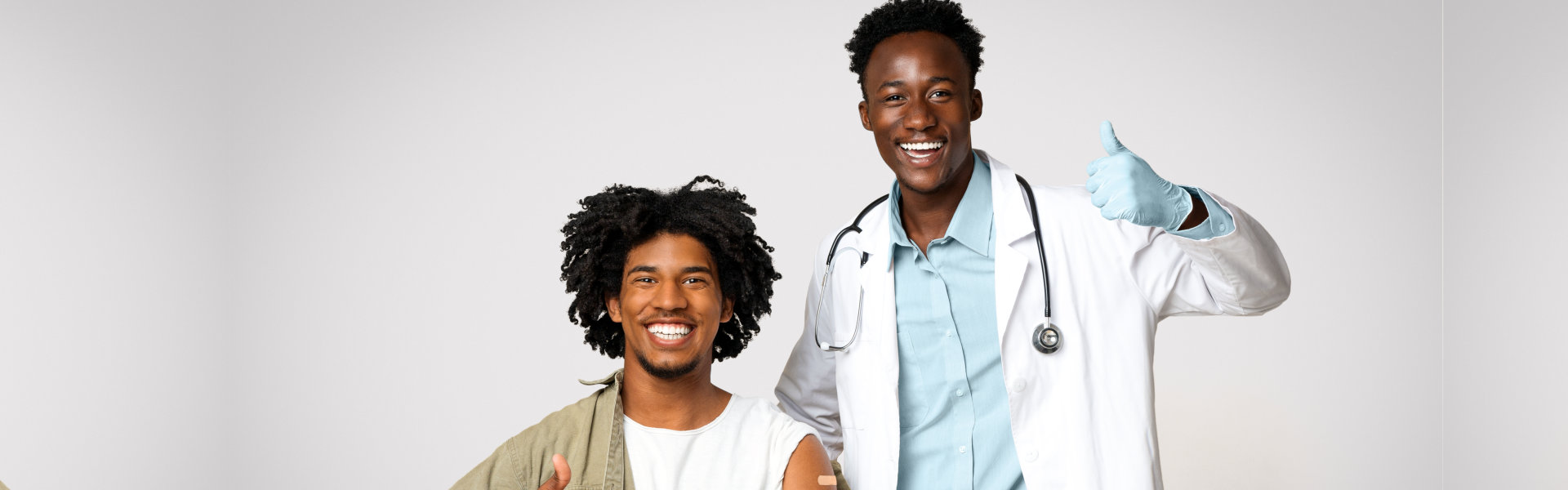 two person smiling