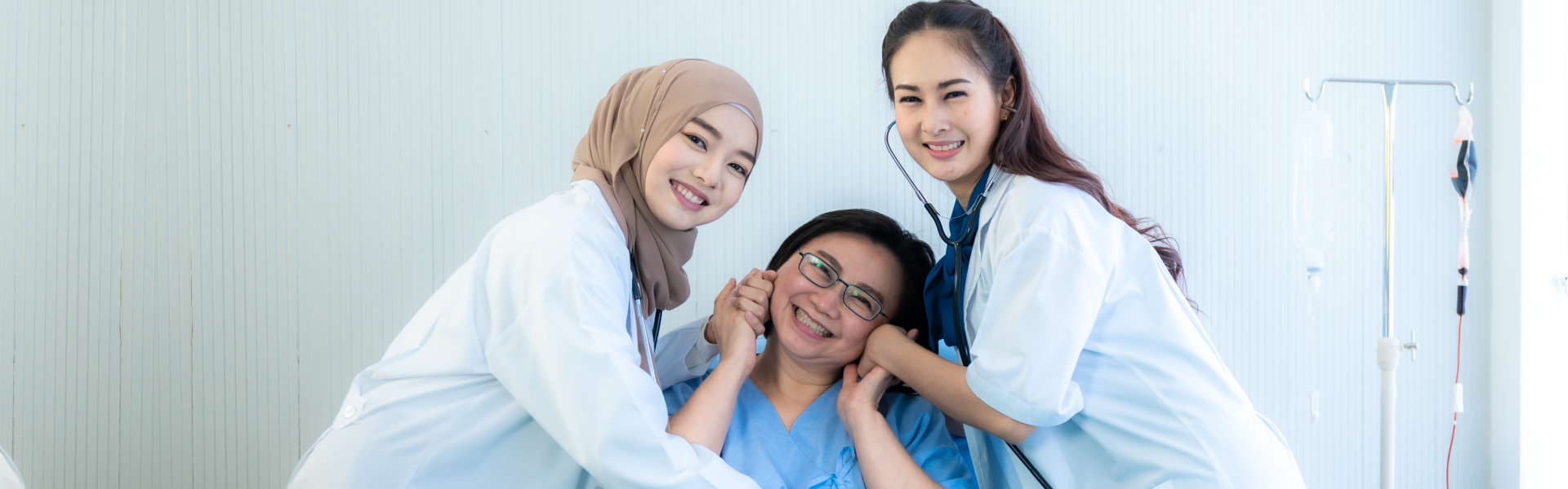 female doctors wearing labcoat